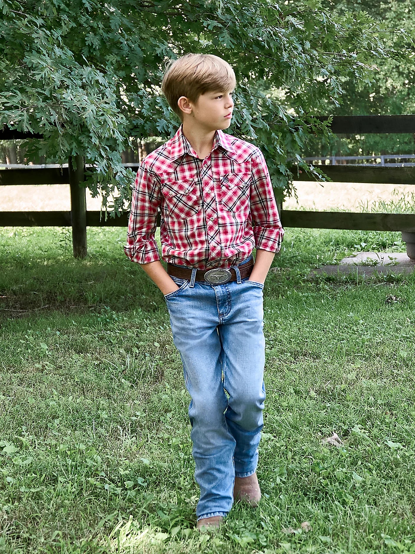 Vaqueros rectos ajustados Wrangler Retro® para niño