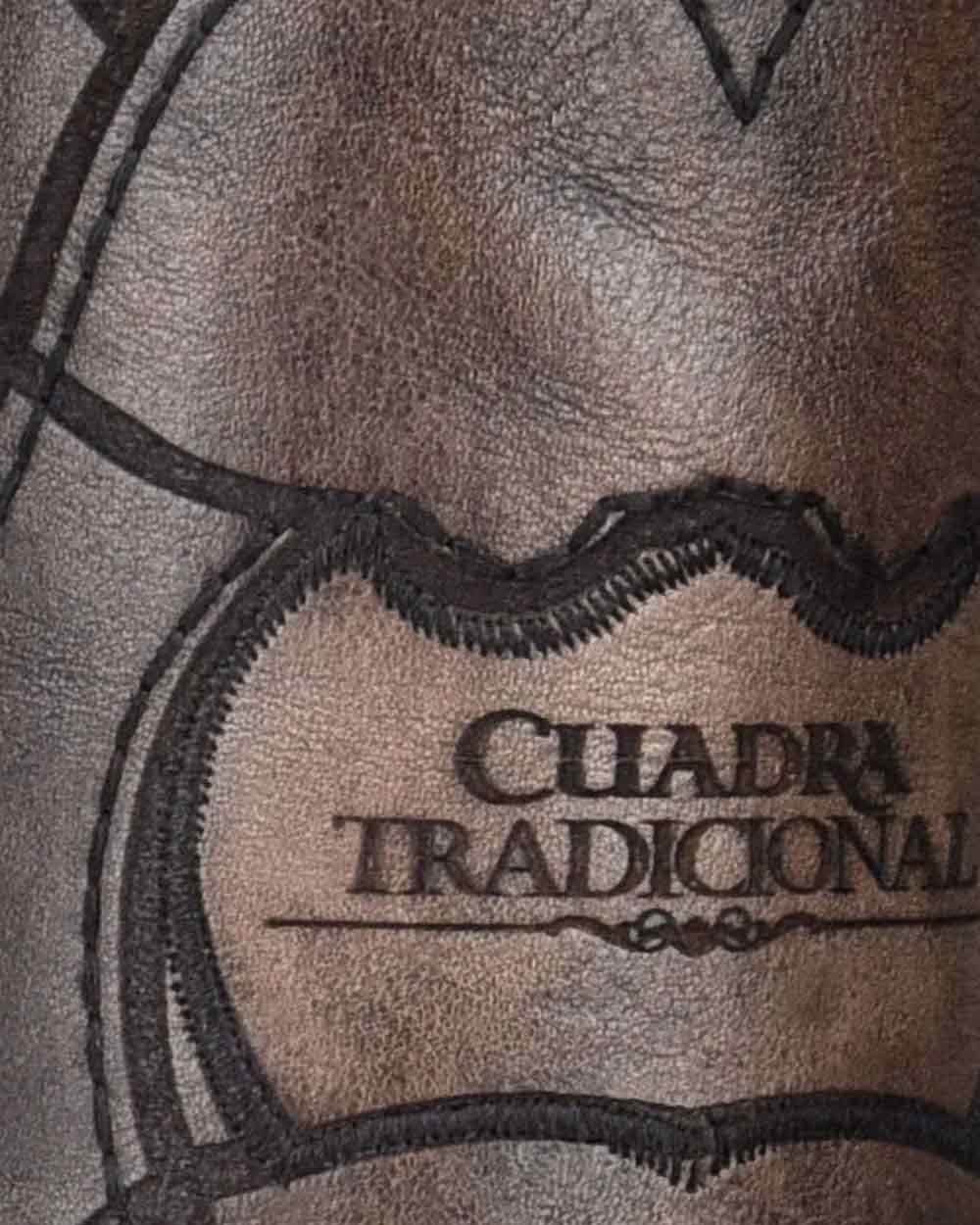 Cuadra Western Engraved Black Caiman Boot Versace Toe