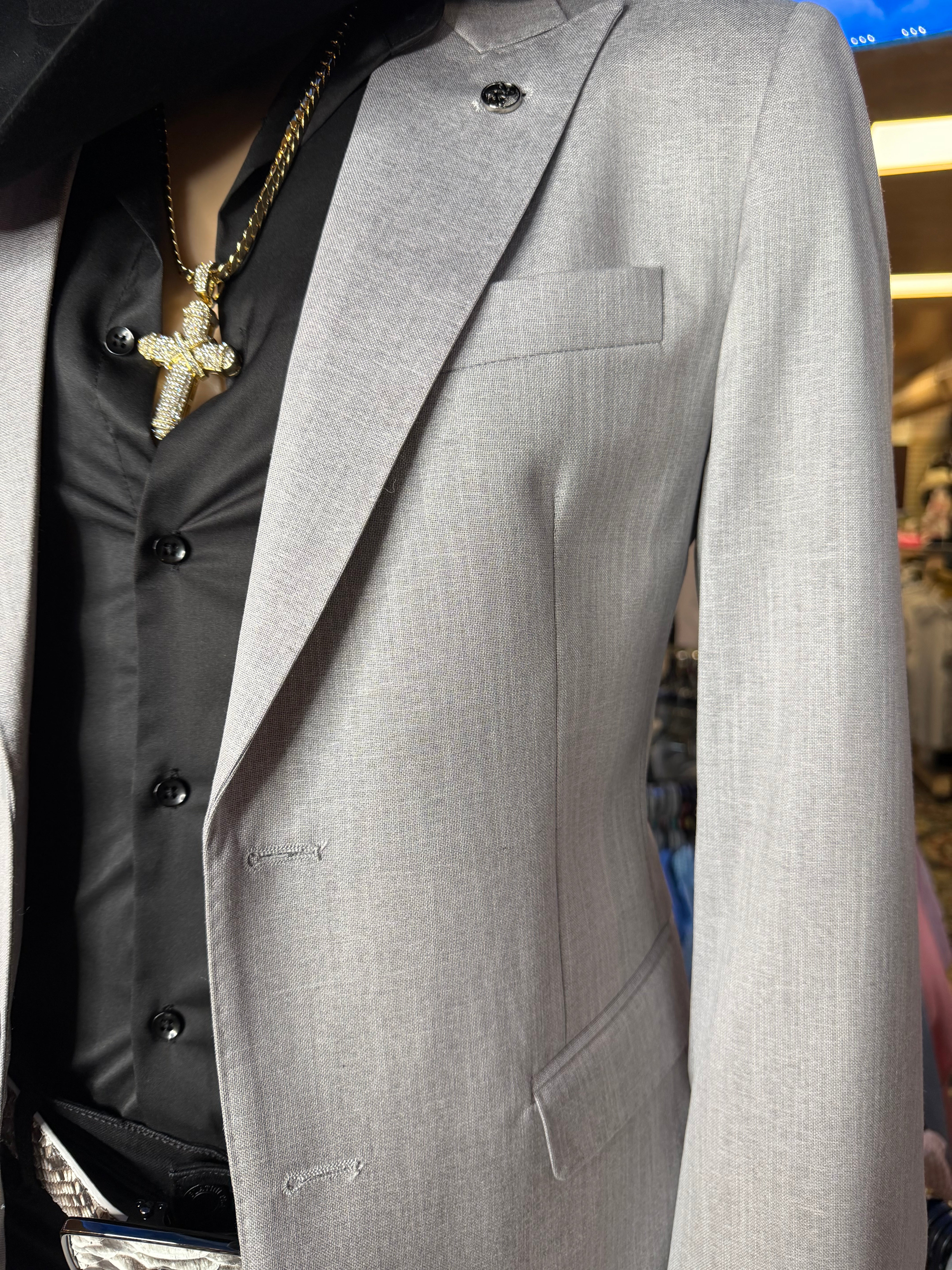 Slim Fit Blazer – Light Grey