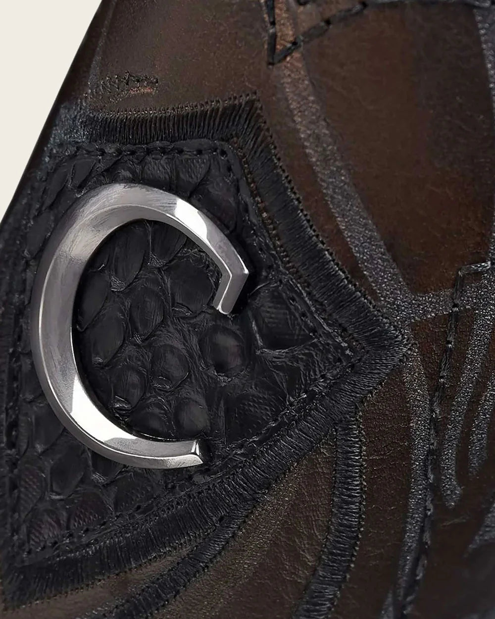 Cuadra Python Black Exotic Boot
