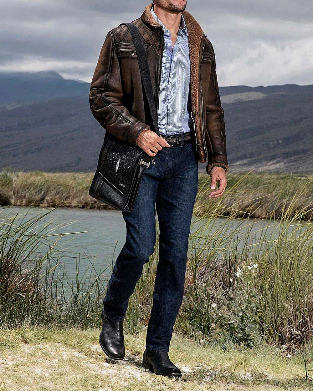 Cuadra Western black Deer Boot