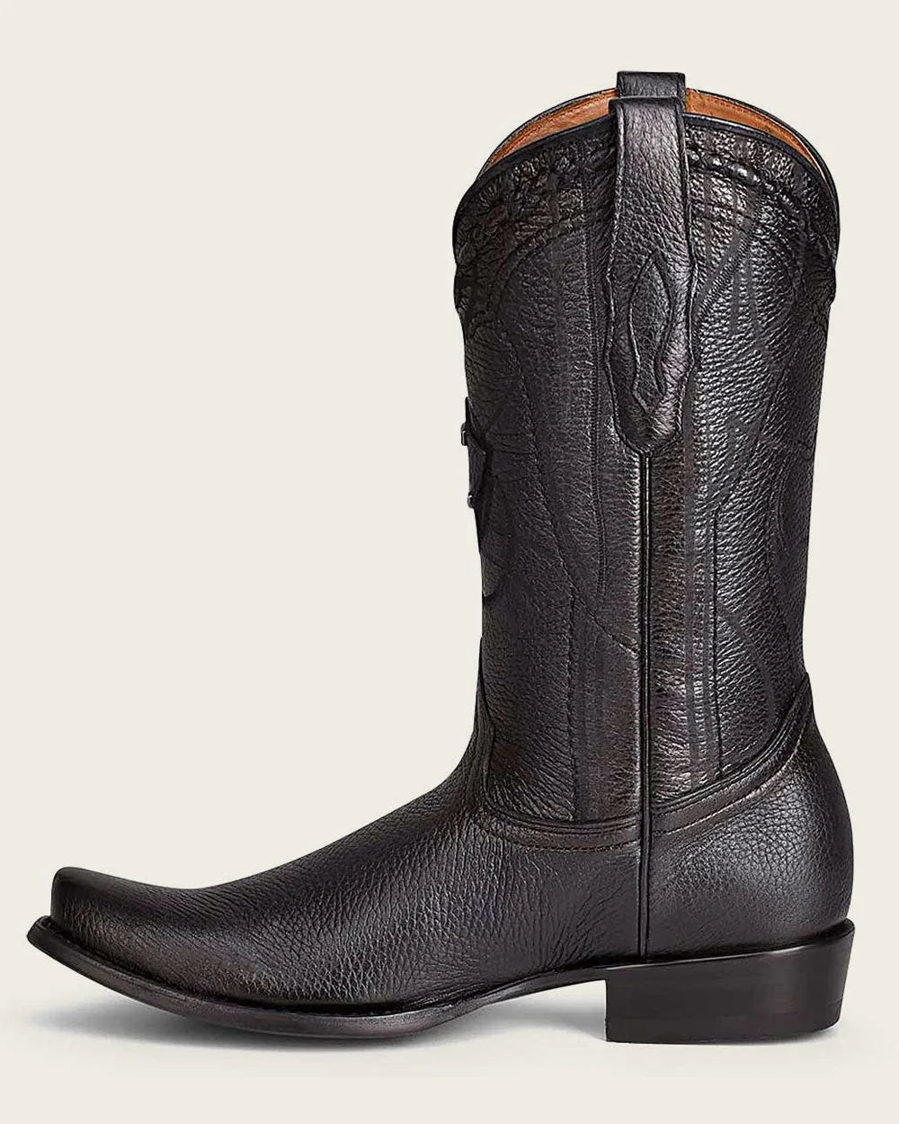Bota de ciervo negra occidental Cuadra