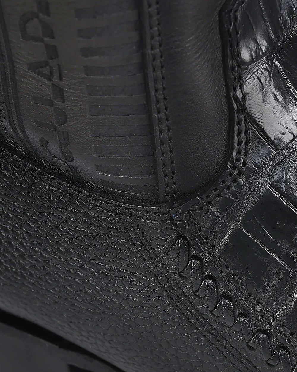 Cuadra Caiman Western Black Exotic boot