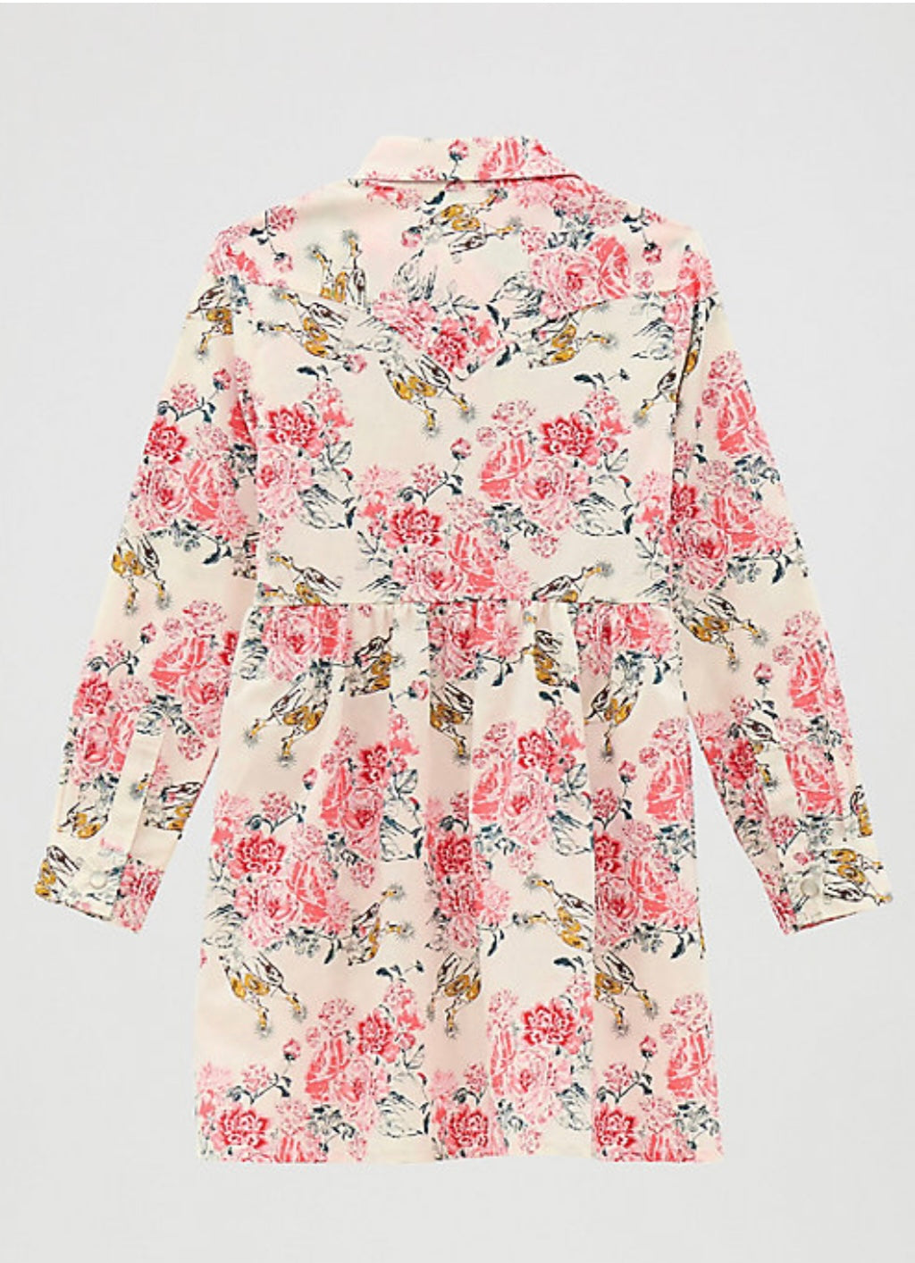 Vestido estilo western con broches y espuelas florales para niñas de Wrangler