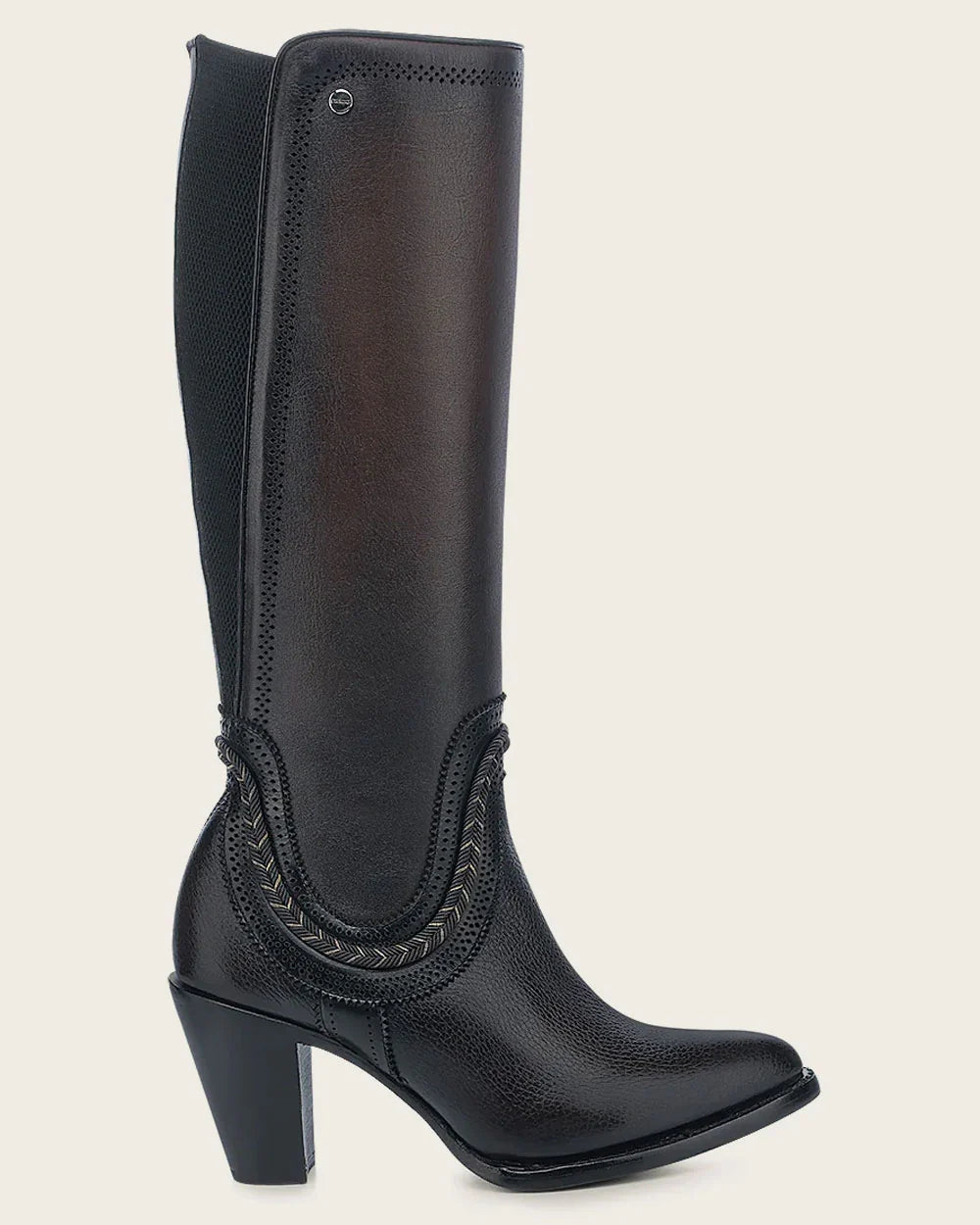 Bota Cuadra Tall elegante de bovino marrón