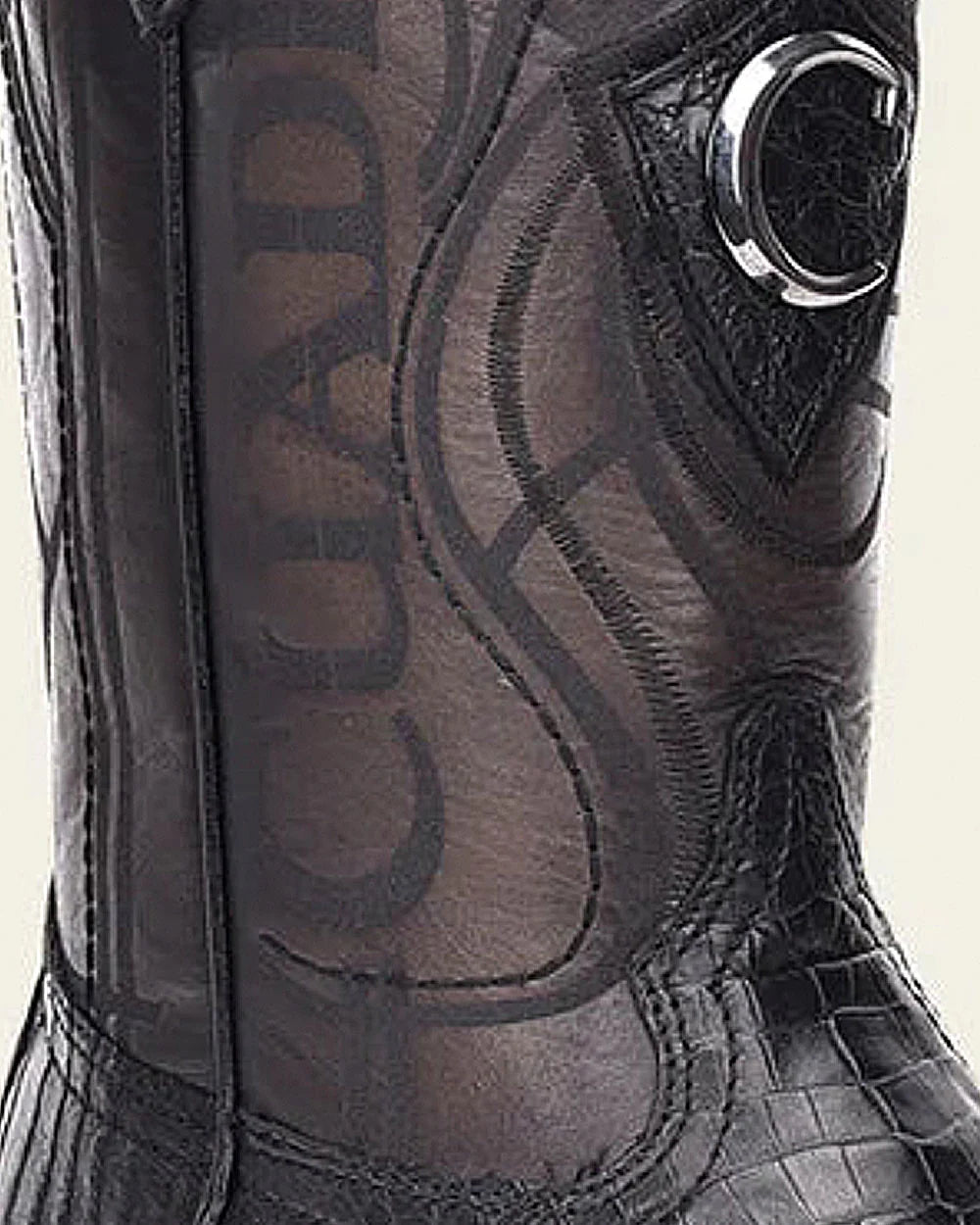 Cuadra Western Black Ultra Exotic Boot