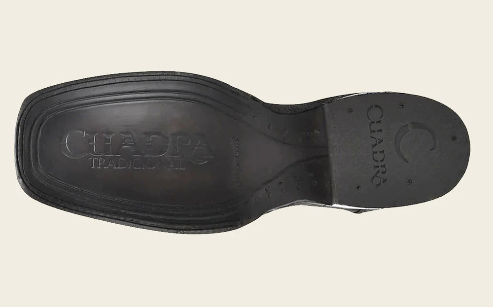 Bota Western Ultra Exótica Negra Cuadra
