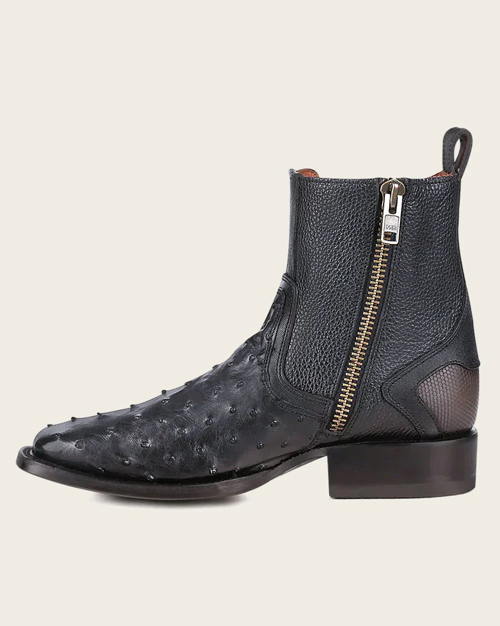 CUADRA Urban black ostrich boot