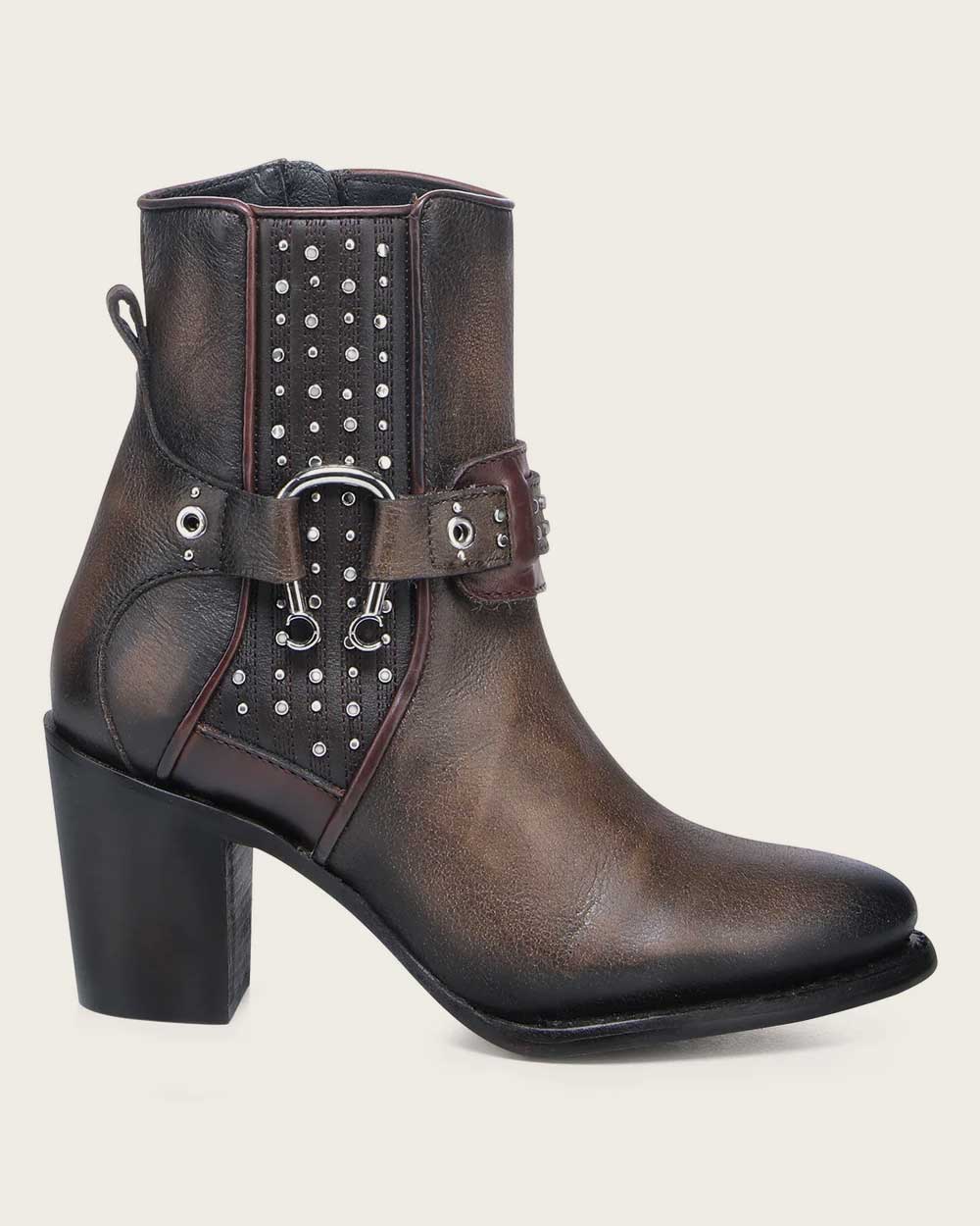 Cuadra Western style honey brown Bootie