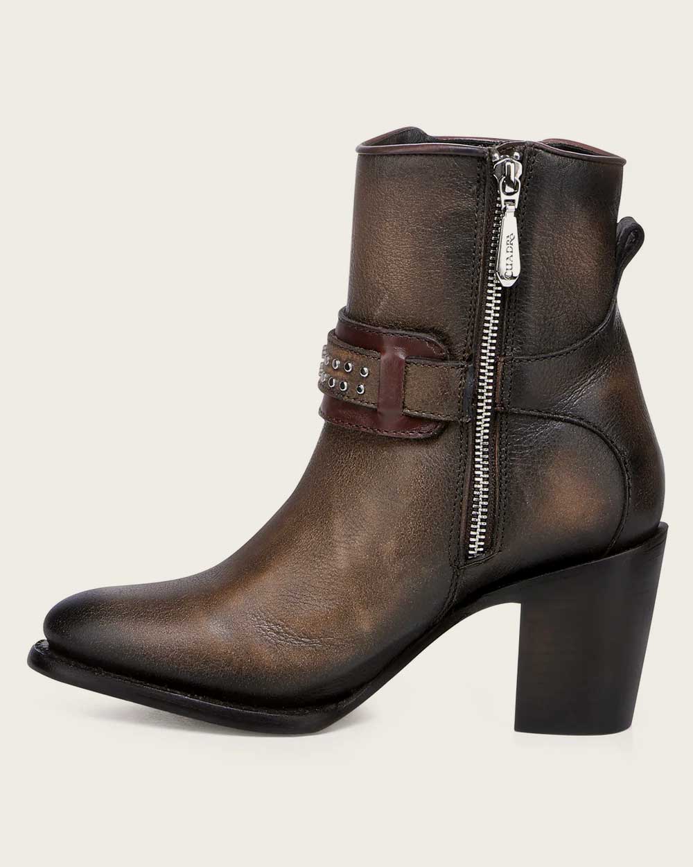 Cuadra Western style honey brown Bootie