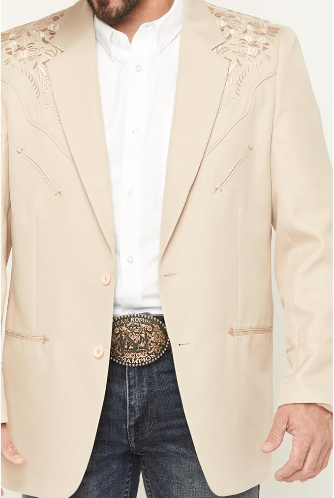 Chaqueta deportiva con bordado floral para hombre