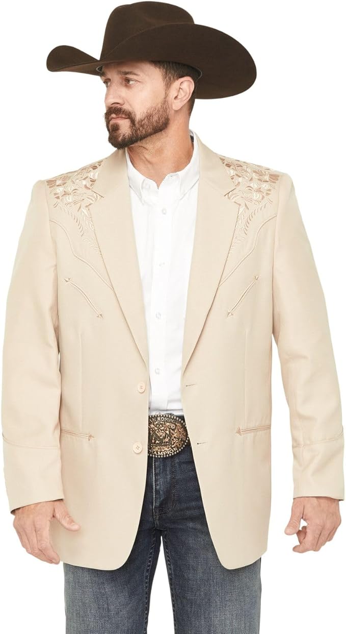 Men's Floral Embroidered Sportcoat