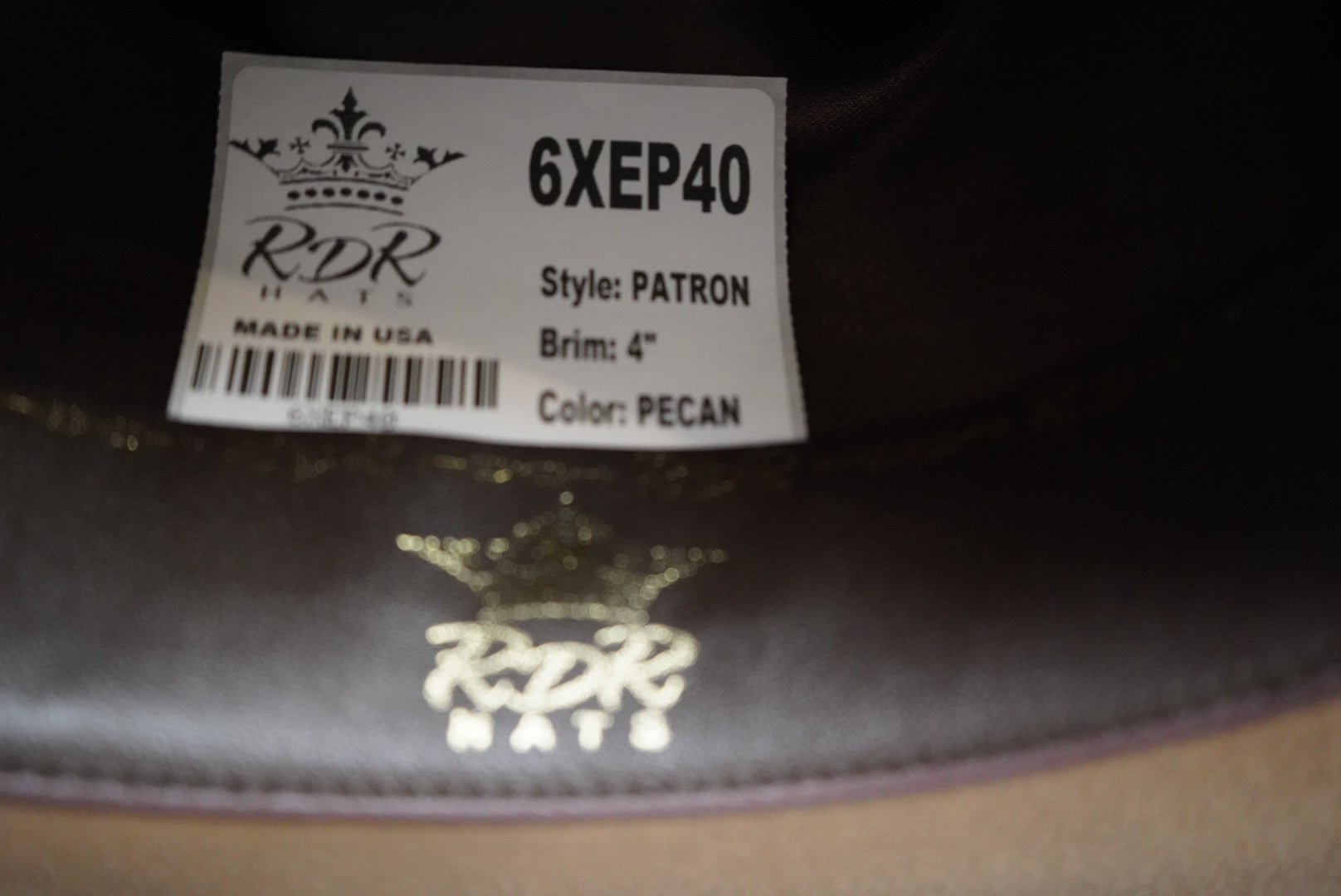 RDR (Rey De Reyes) Pecan Patron Sinaloa Western Felt Hat