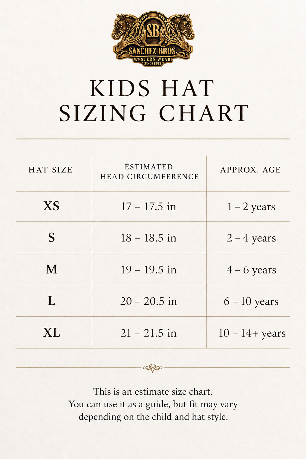 Kids Premium Black Sinaloa Hat