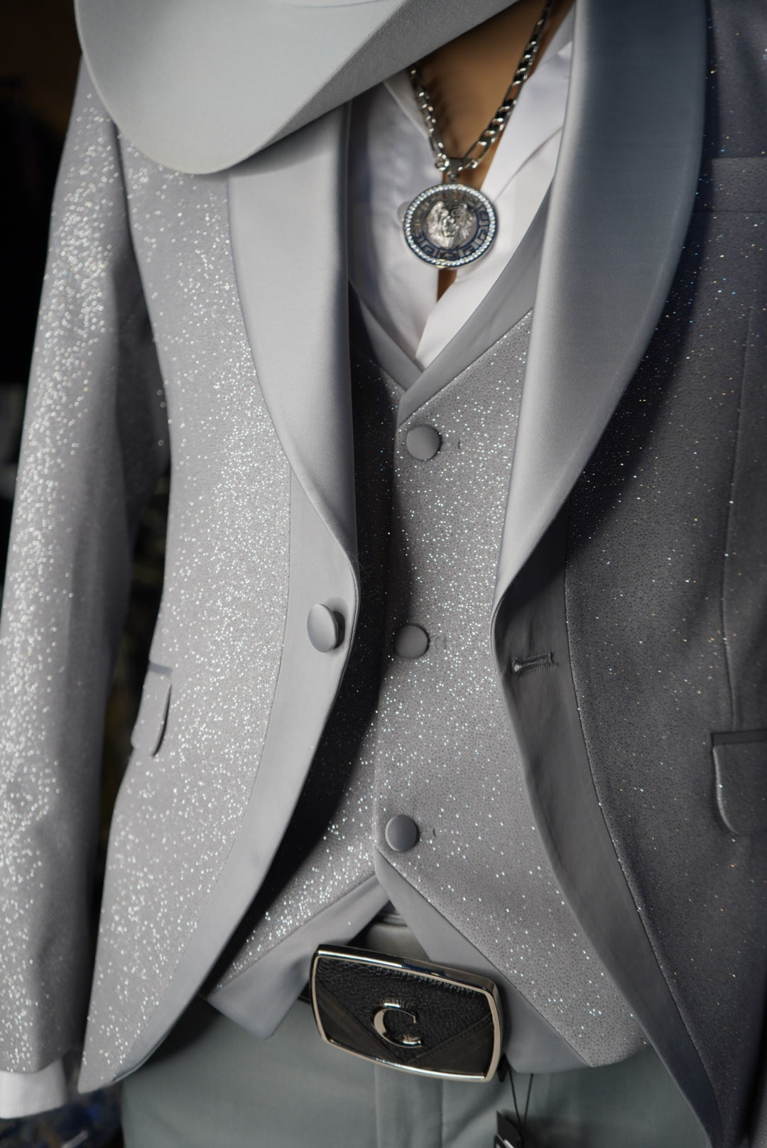 Imperial Platinum: Sanchez Brothers Luxury 3-Piece Suit