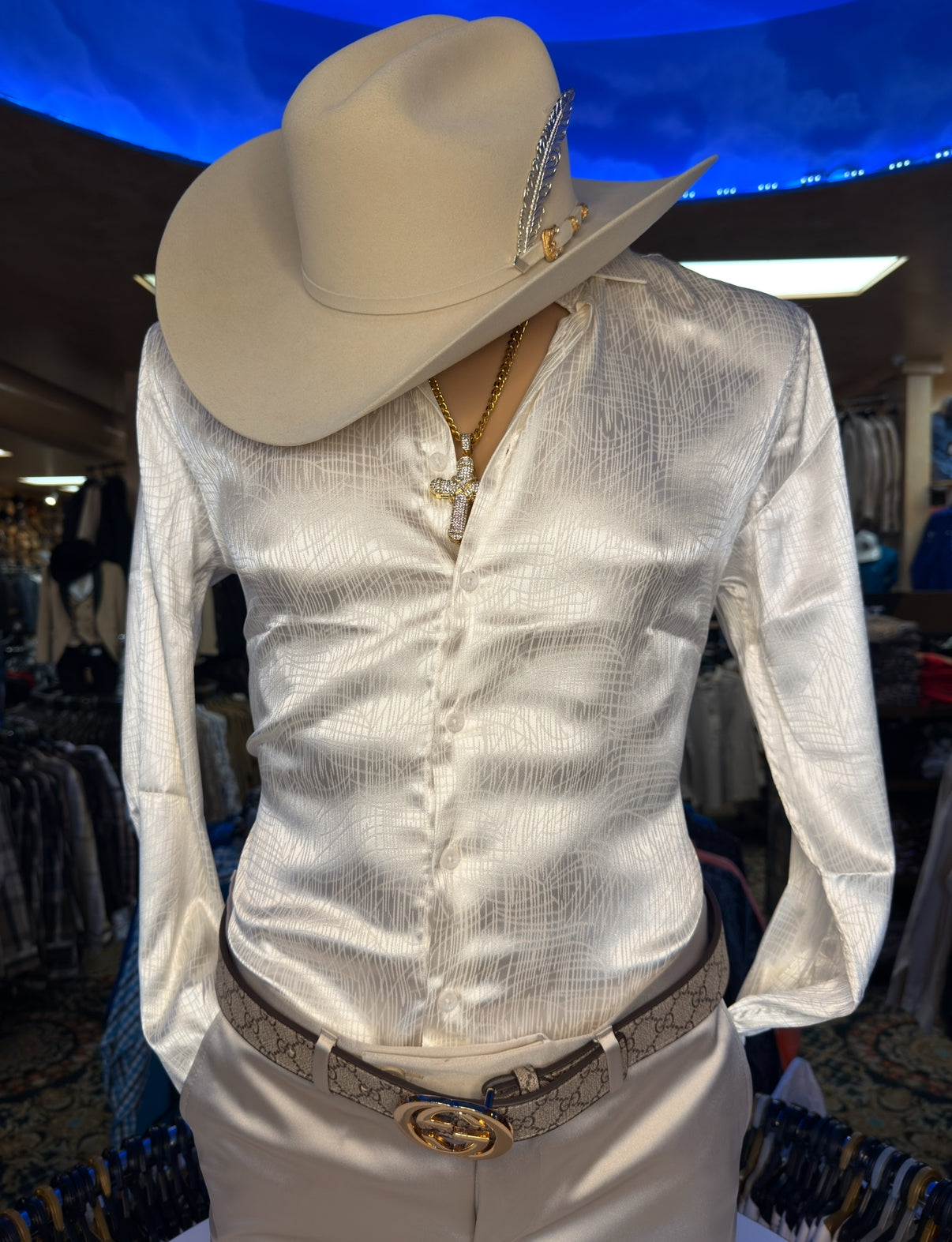 NEW Men's Modern Fit Off White Shirt