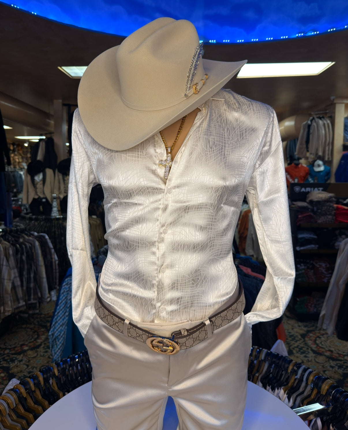 NEW Men's Modern Fit Off White Shirt