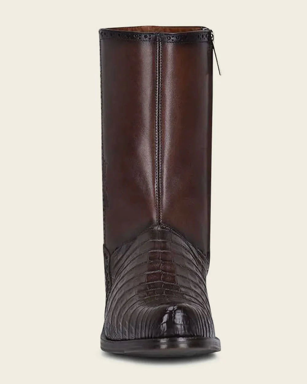 Vestido Caimán Marrón Bota Ultra Exótica