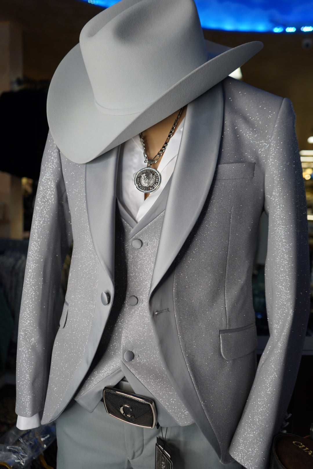 Imperial Platinum: Sanchez Brothers Luxury 3-Piece Suit