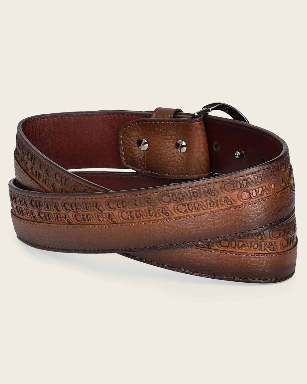 Cuadra Honey Engraved Belt
