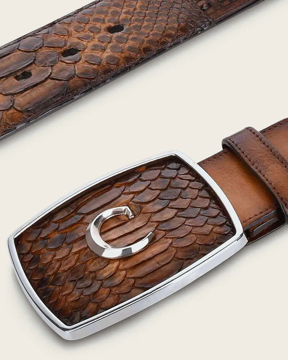 Cuadra Honey western python Belt
