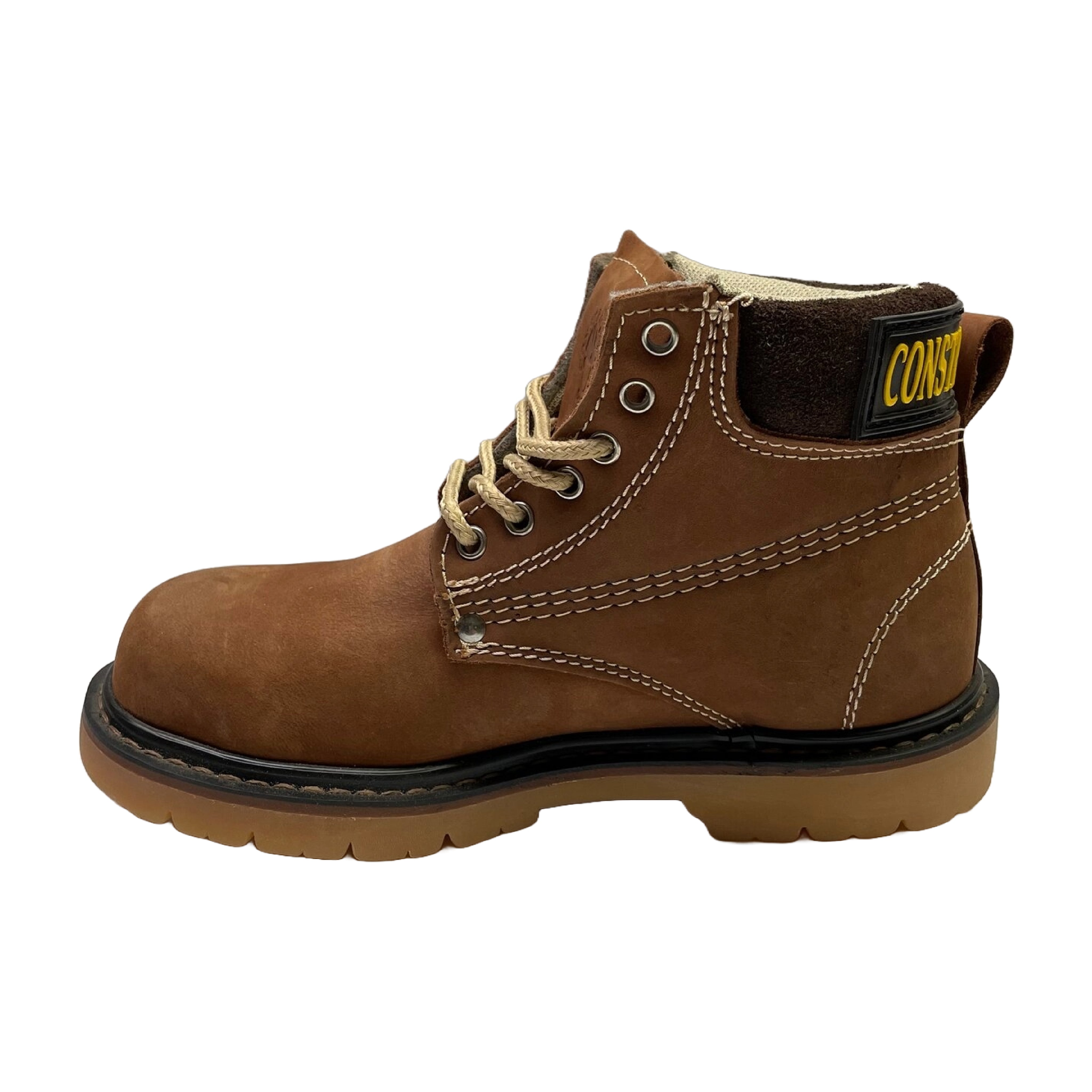 Construction-Pro Round Steel Toe Lace-Up