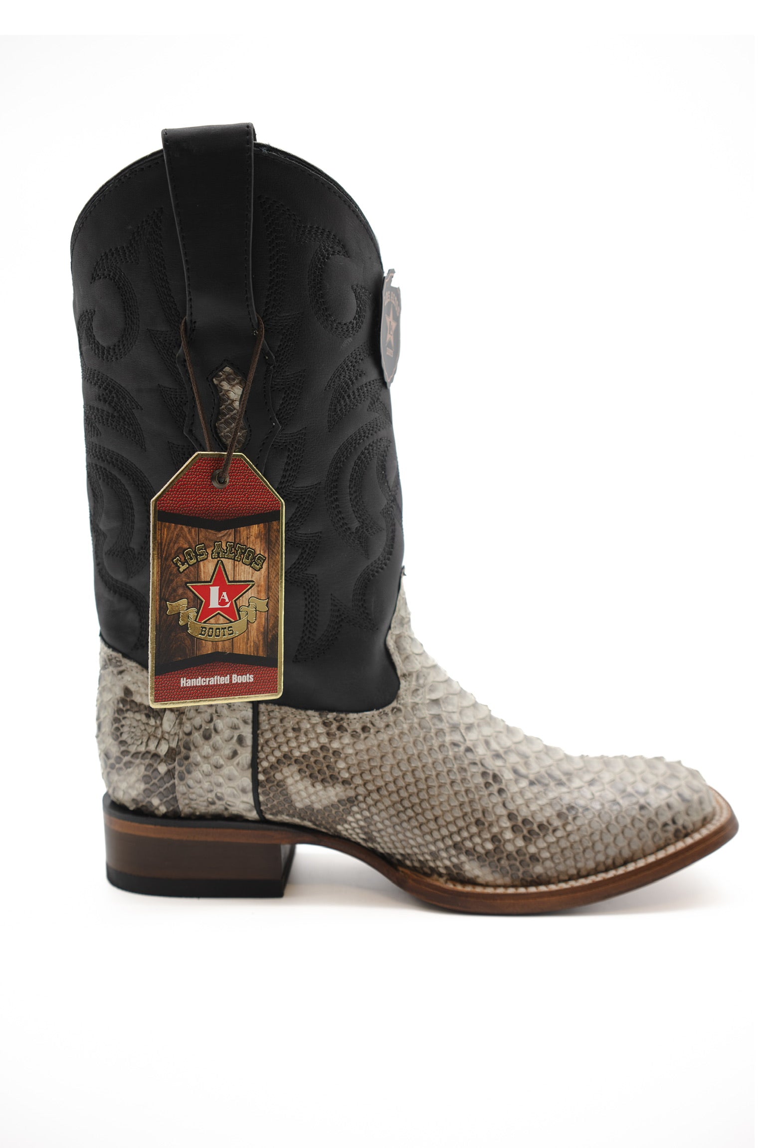 Los Altos Botas De Piton (Natural)