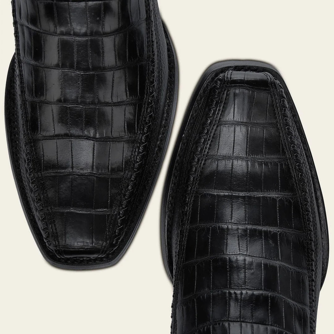 Bota exótica Western Cuadra Caiman negra