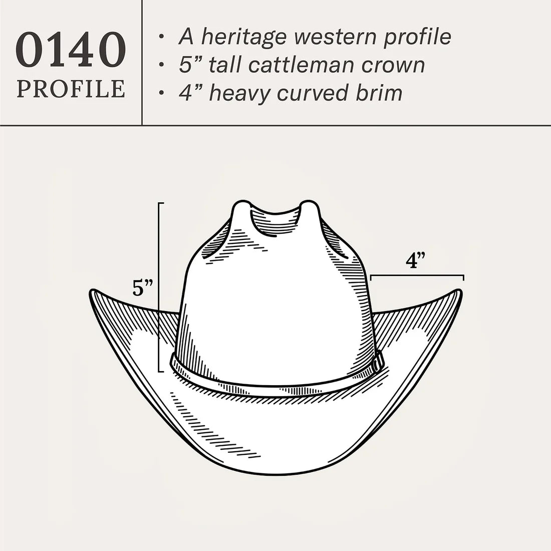 Sombrero Stetson Rancher 6X de copa alta ~Sahara