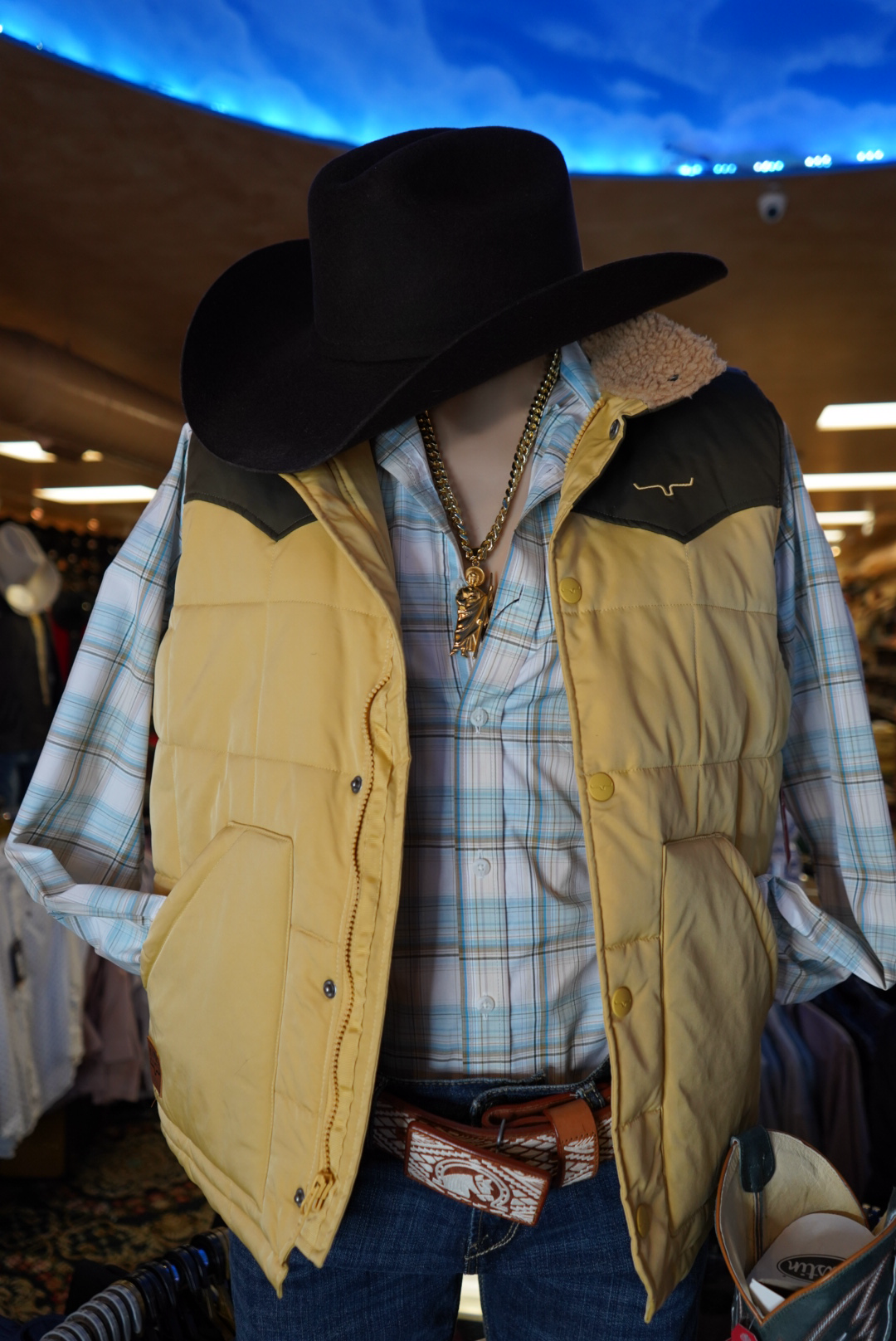 Kimes Ranch Men's Muir Trail Dark Brown Quilted Vest