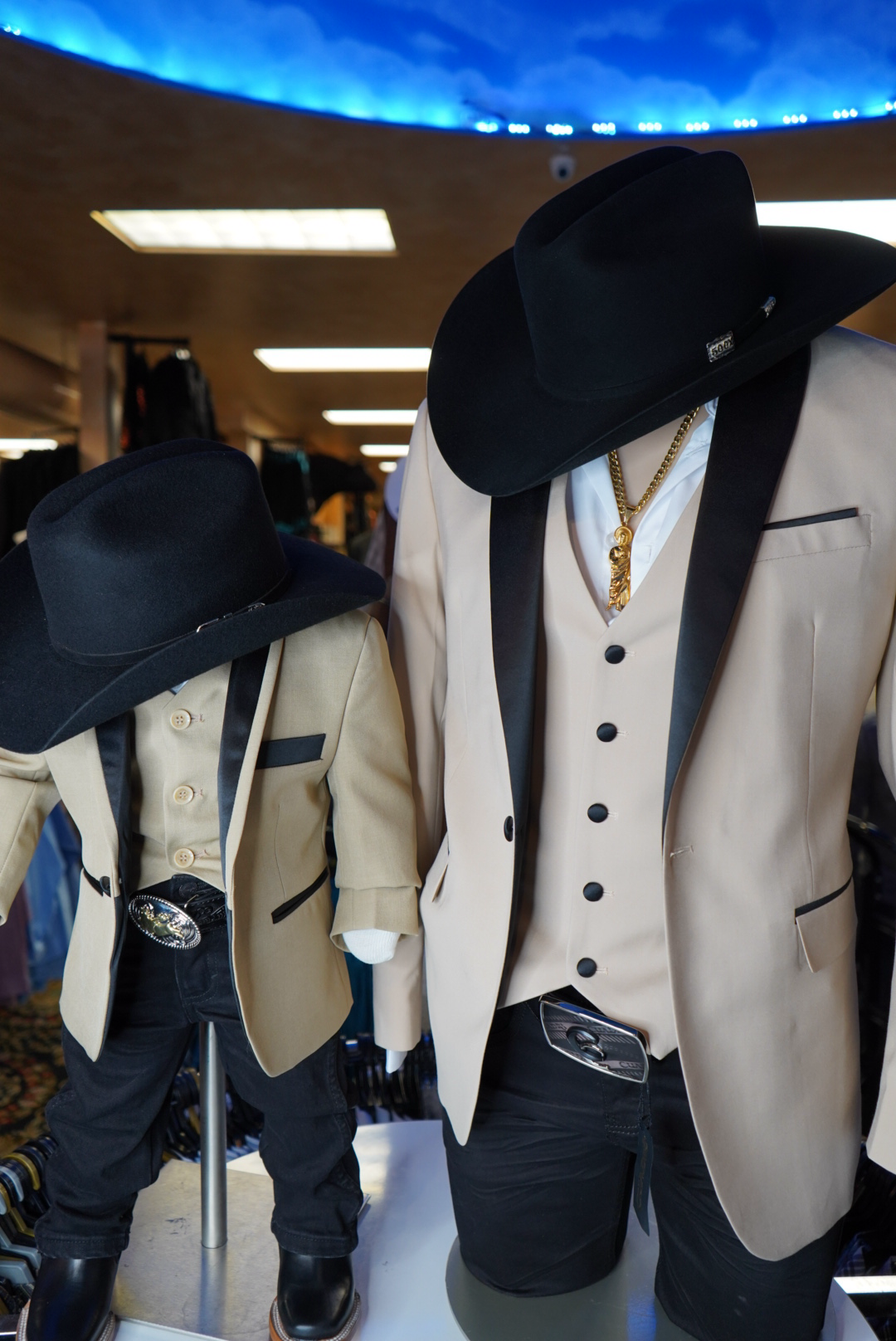 Tan/ Black Deluxe 4-Piece Boys Suit