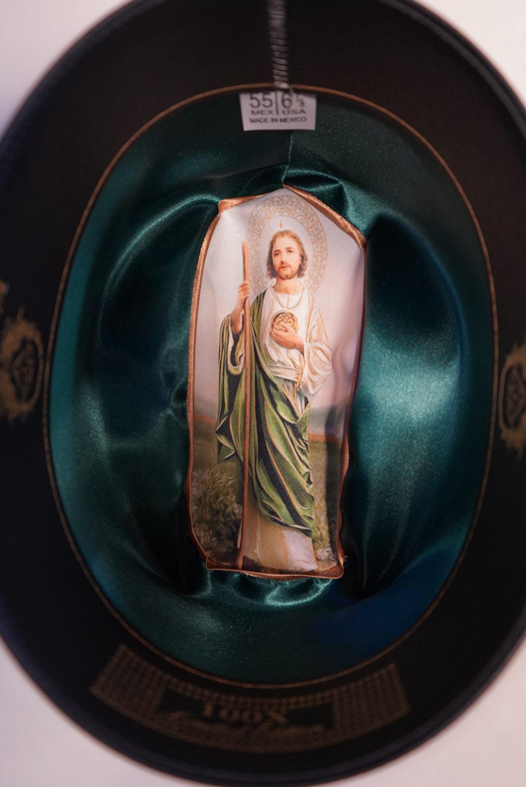 White Diamond Sombrero - Sinaloa San Judas - 100x