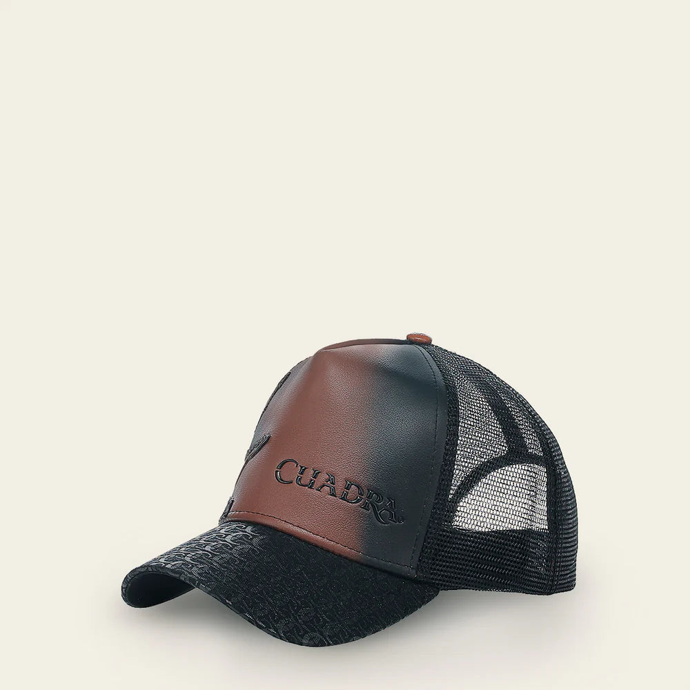 CUADRA Brown Alligator Cap