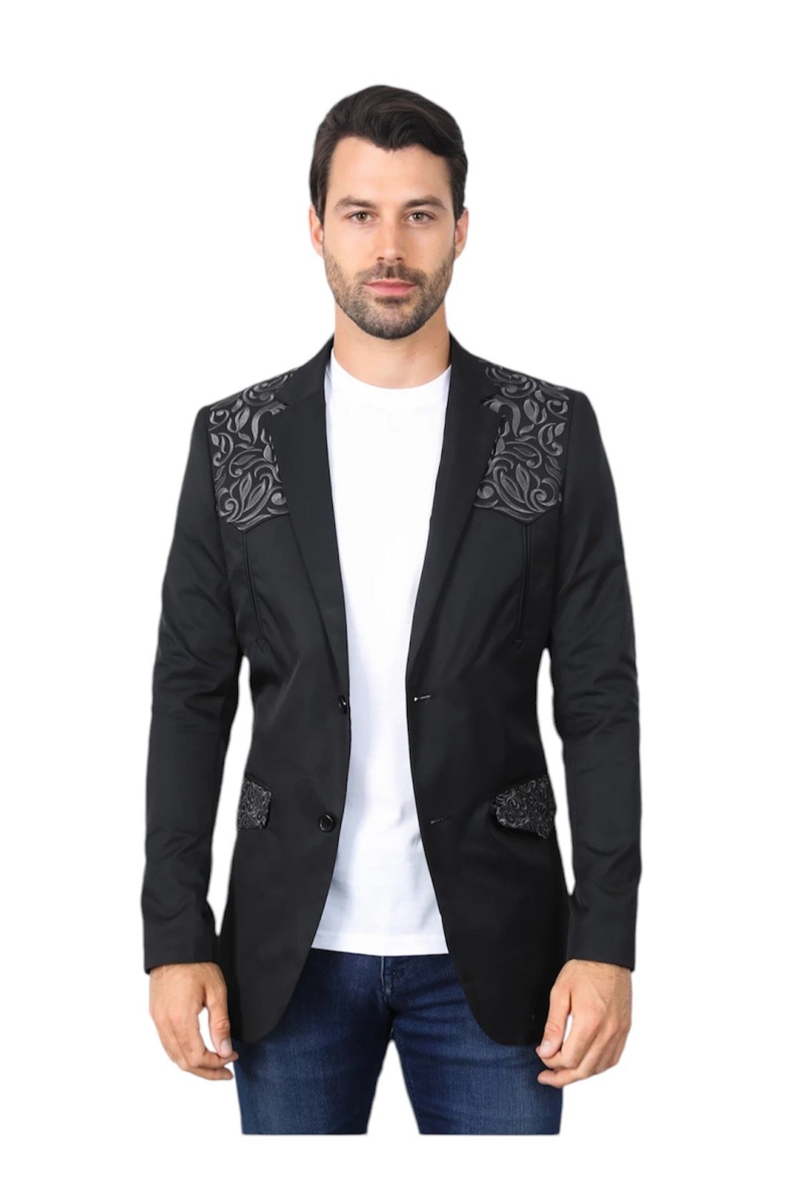 Blazer de moda con bordado para hombre