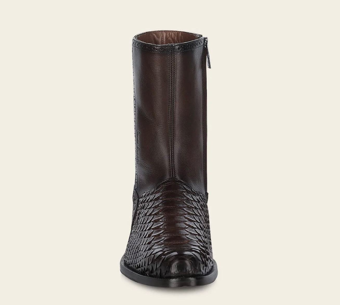 Botas de vestir de piel de pitón para hombre hechas a mano Cuadra