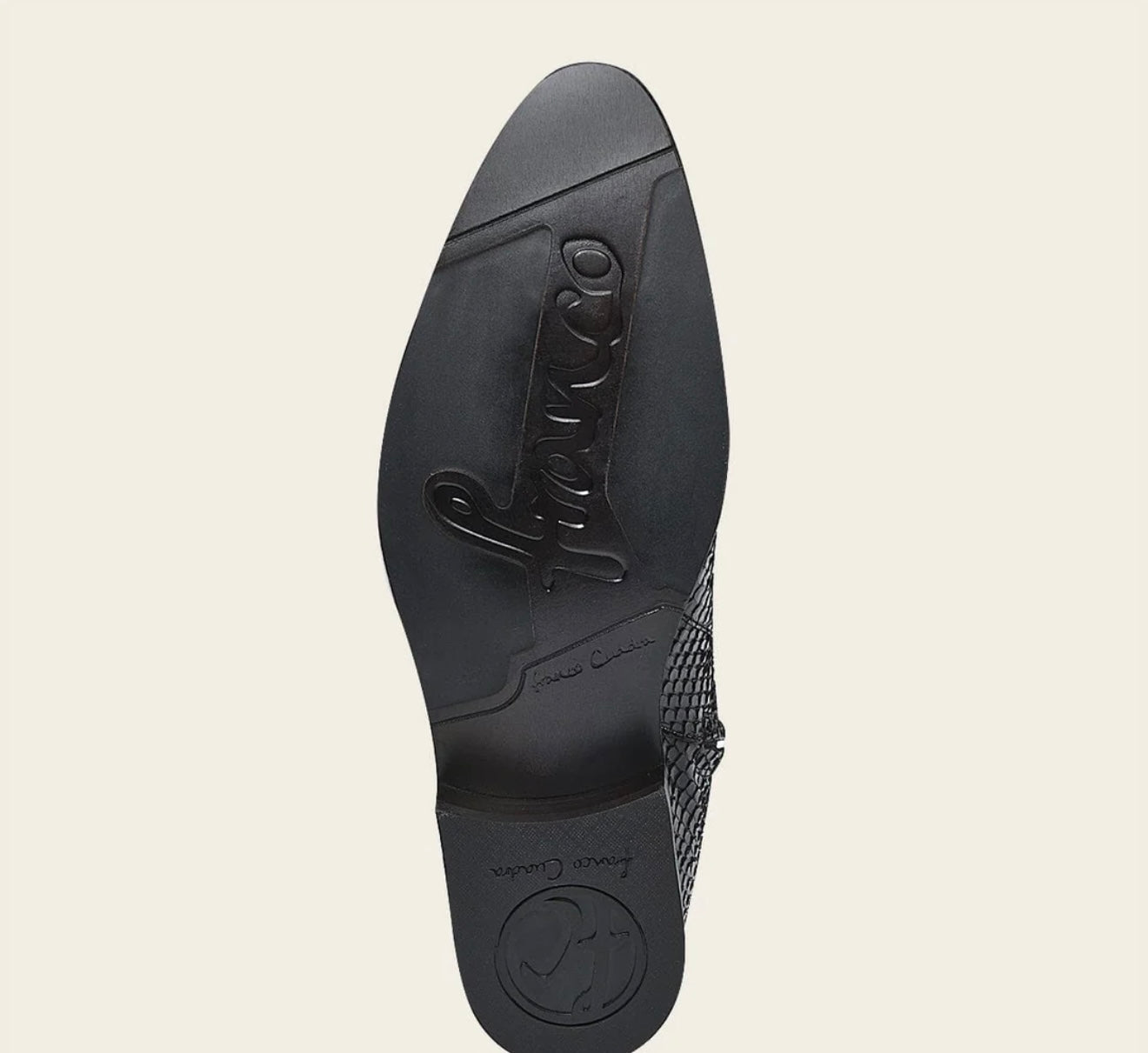 Botas de vestir de piel de pitón para hombre hechas a mano Cuadra