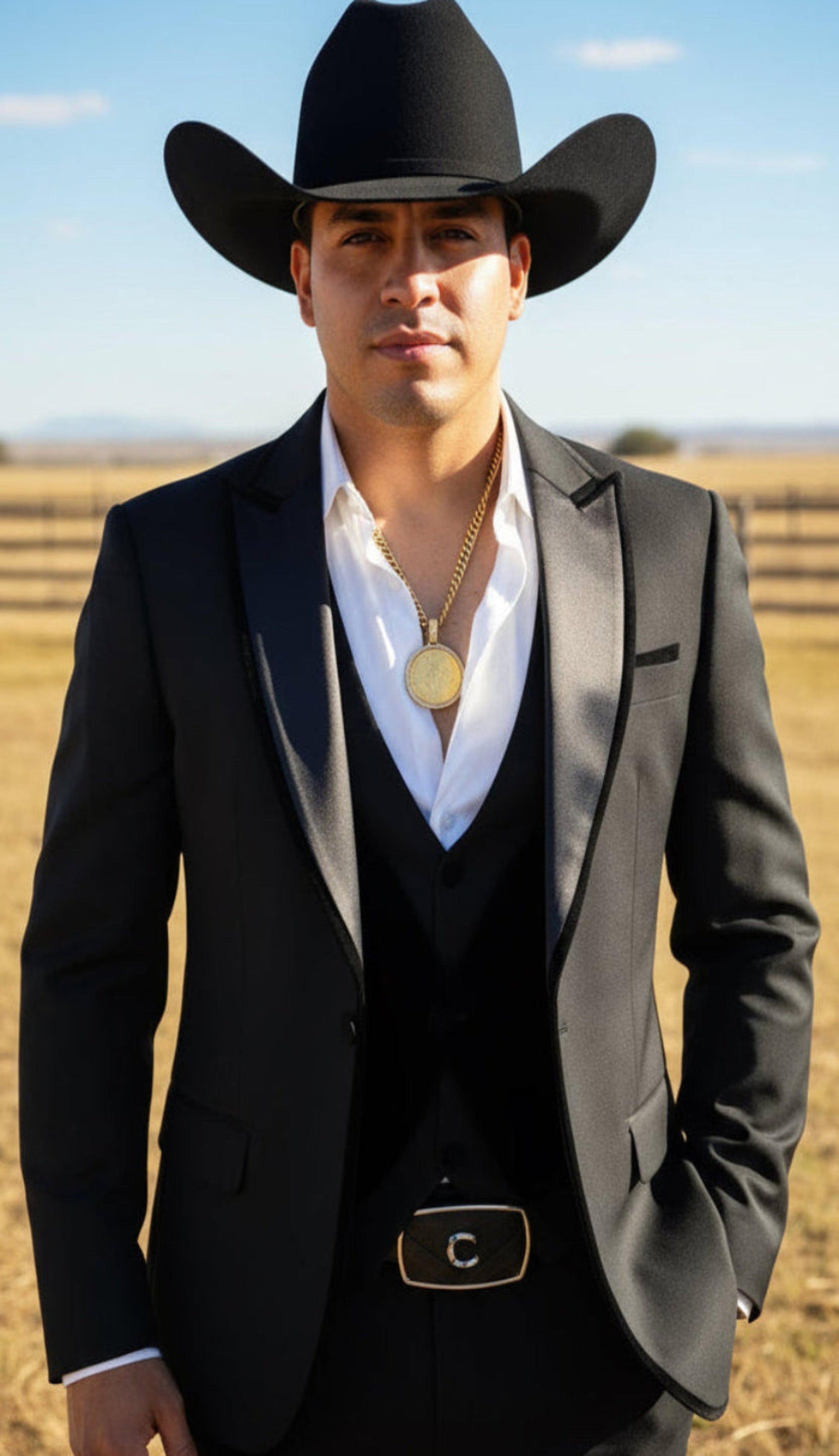 “El Friesian Negro” 3-Piece Luxury Suit