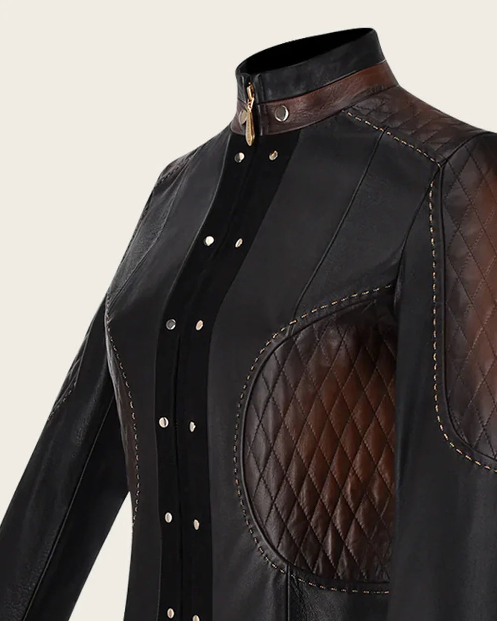 Cuadra Black Leather short jacket