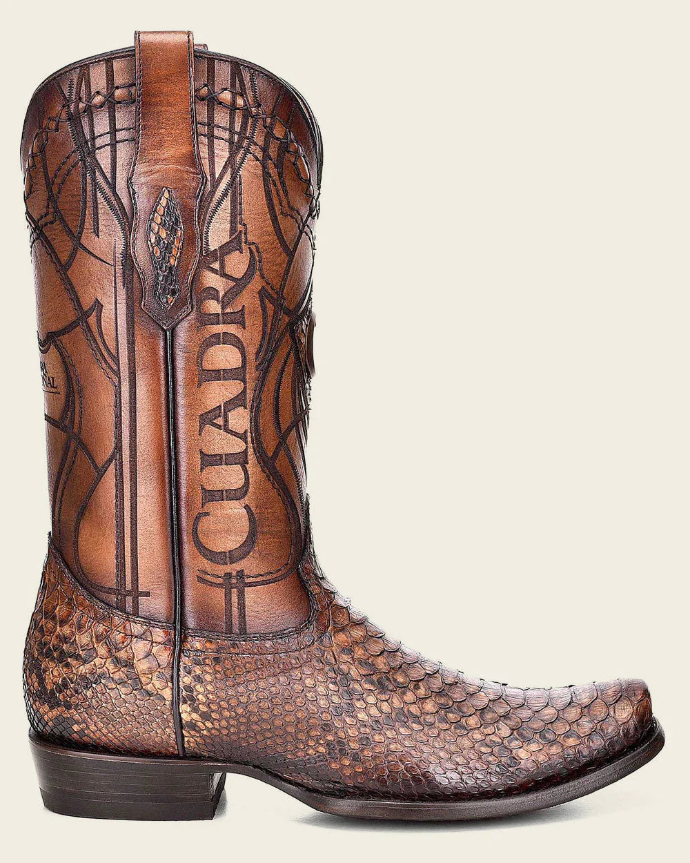 Cuadra Python Honey Exotic Boot