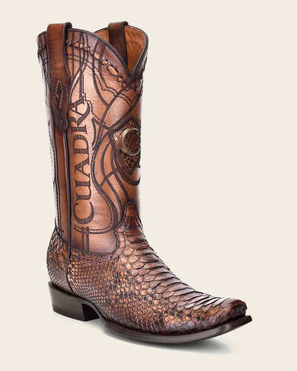 Cuadra Python Honey Exotic Boot