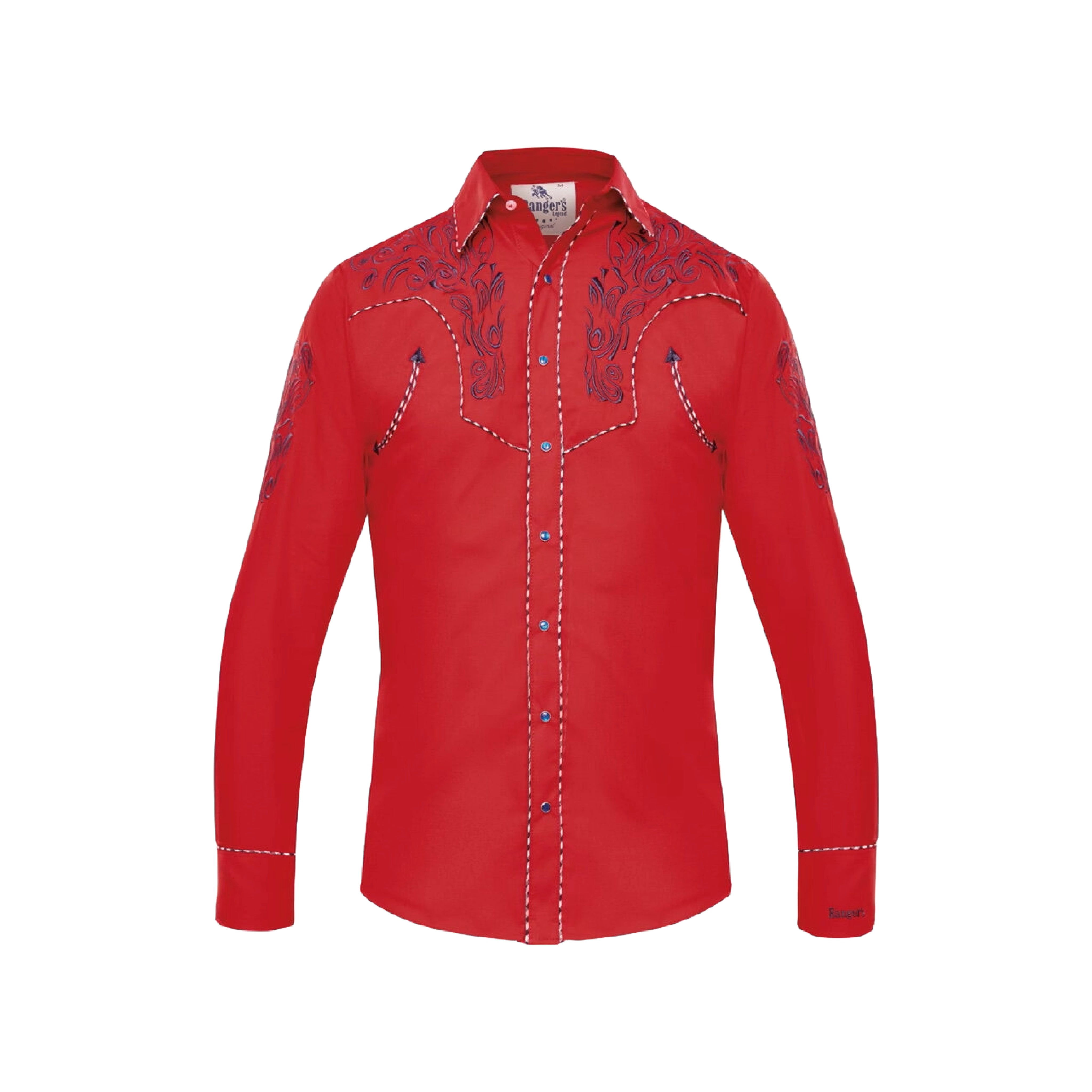 Vaqueros Western Shirt Embroidered Arrow Snap