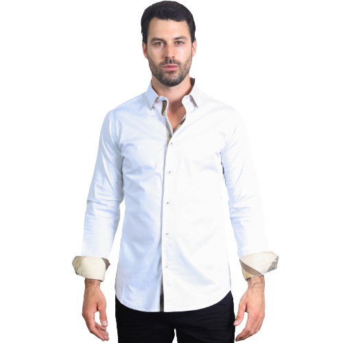 Mens Modern Fit Dress Shirt (Europe Collection)