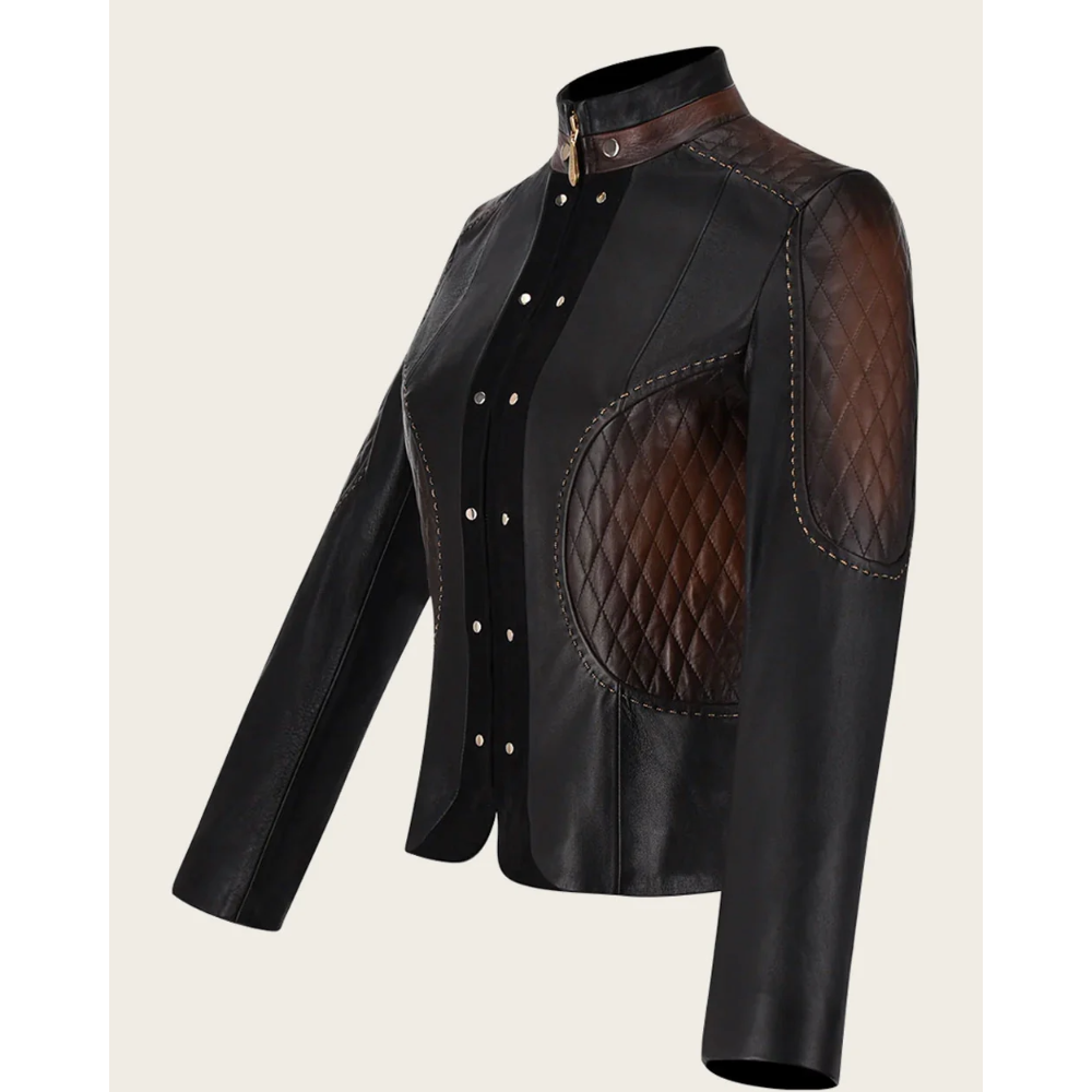 Cuadra Black Leather short jacket