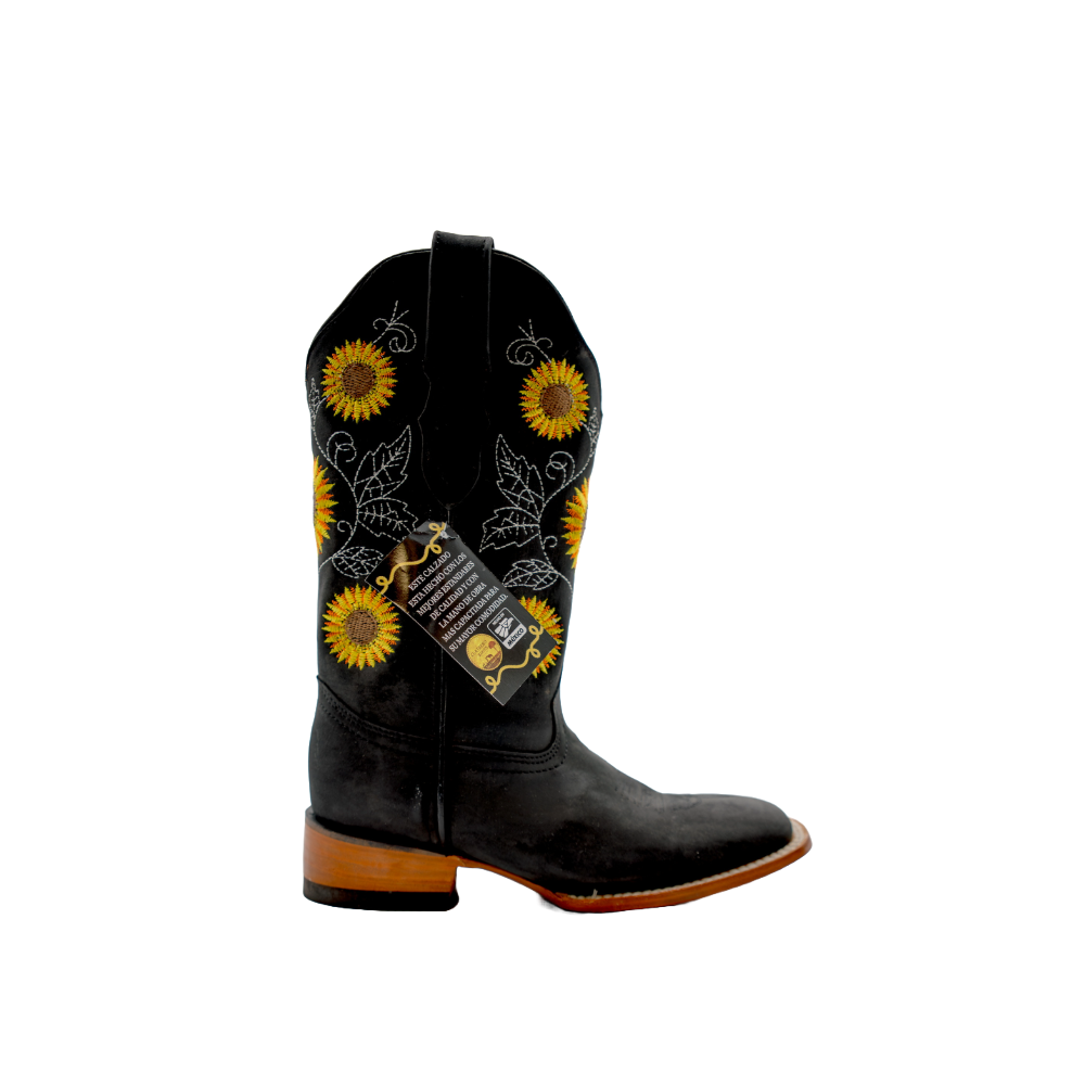 Bota de rodeo Cuatrero Girasoles