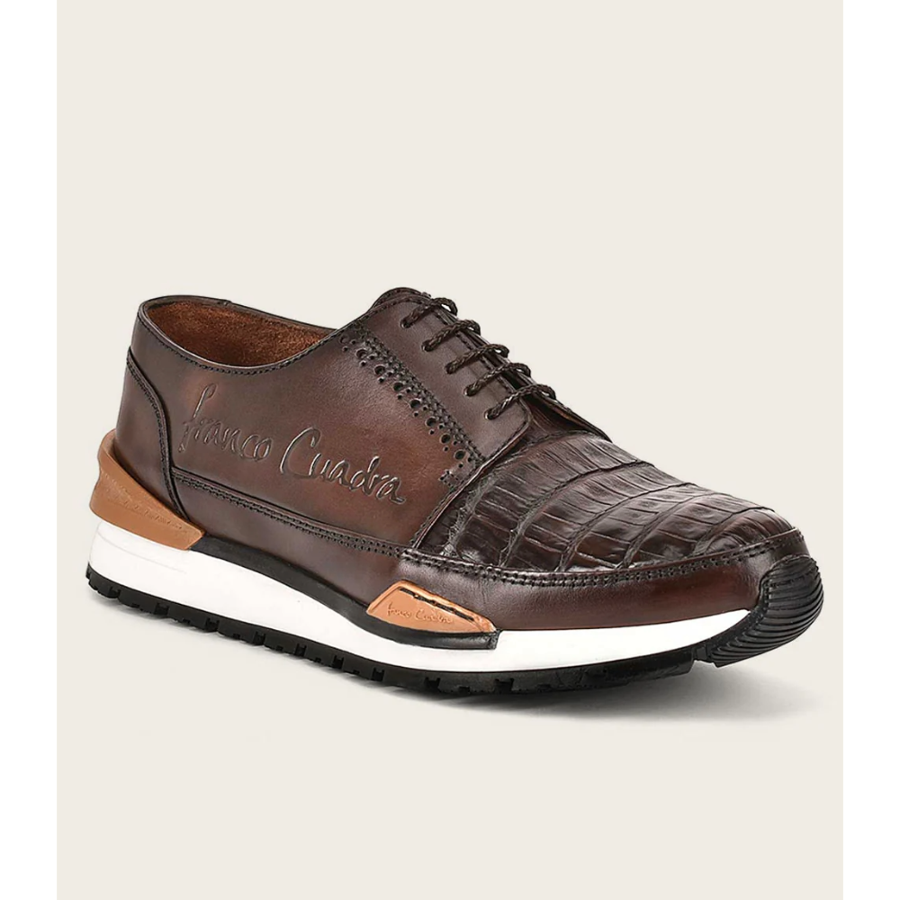 Cuadra Sneakers brown exotic leather