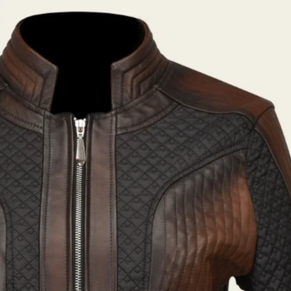 Chaqueta de piel de cordero auténtica para mujer CUADRA