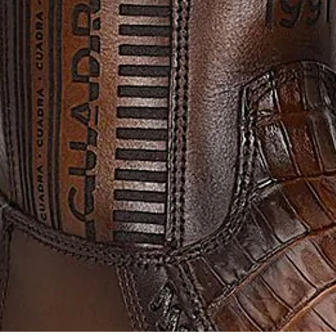 Cuadra Engraved Brown Fuscus Western Boots