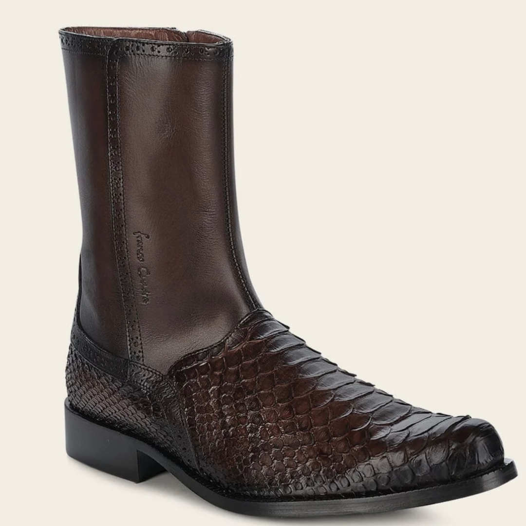 Cuadra Handcrafted Men’s Python Skin Dress Boots