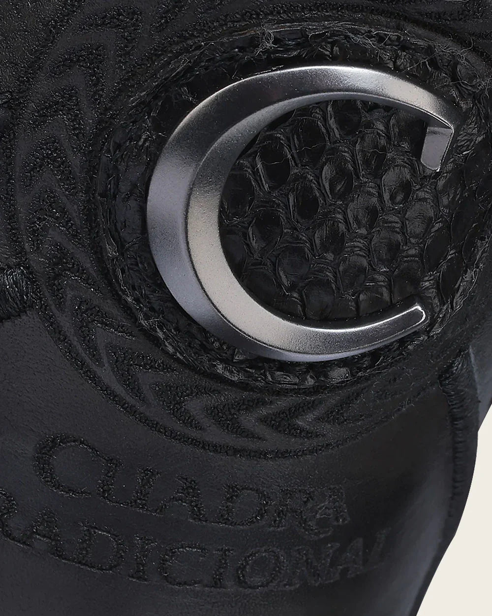 Western Dark Brown Cowboy Boots in Genuine Python & Bovine Leather