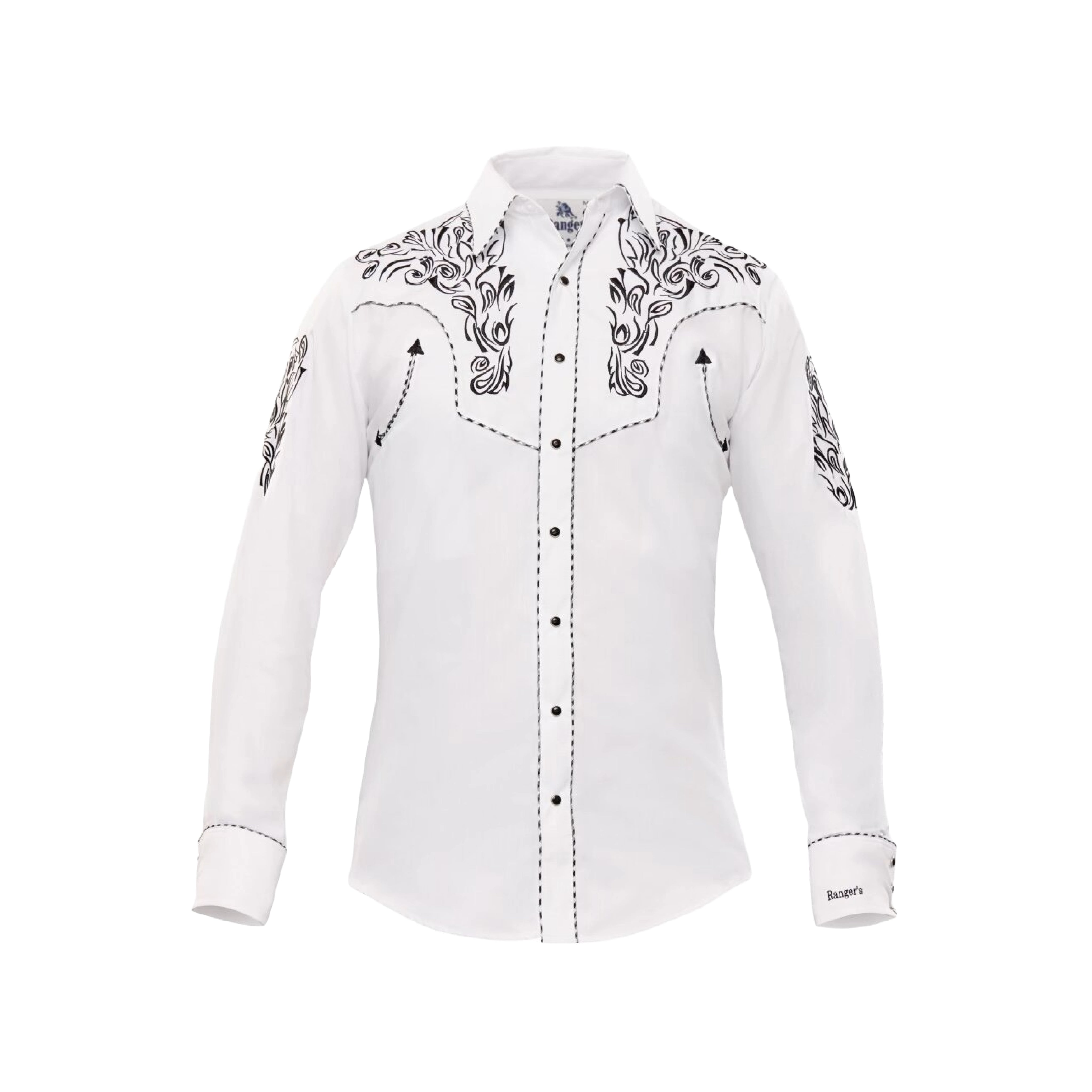 Vaqueros Western Shirt Embroidered Arrow Snap